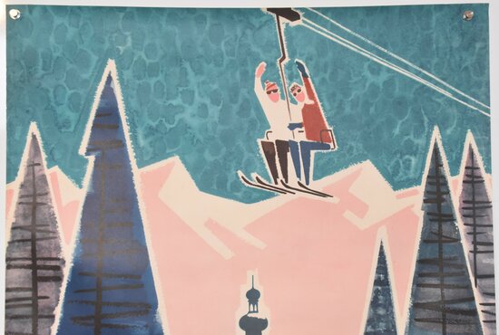 SKI Travel Poster - Max Härtl - Ca.1955 