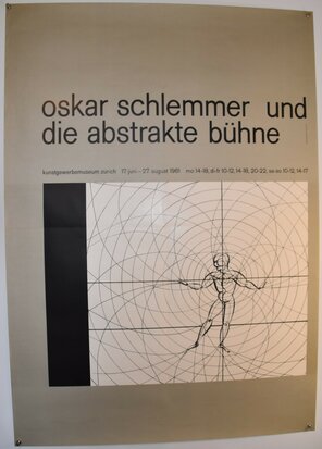 Swiss Poster - Oskar Schlemmer Museum Zürich - 1961