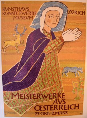 Swiss Poster - Masterpieces from Austria - 1946
