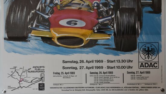 Car Race Poster - Nürburgring  - Germany 1969