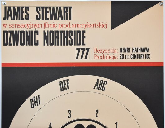 Polish Movie Poster - Northside 777 - James Stewart - 1966