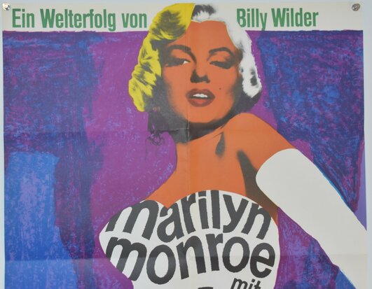GERMAN MOVIE POSTER - MARILYN MONROE 7th YEAR ITCH MOVIE - 1966