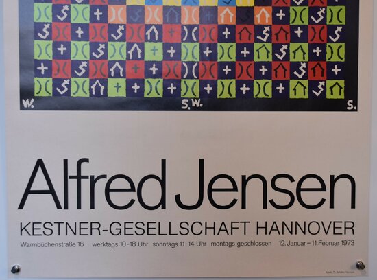 German Poster - Alfred Jensen - Kestner Society Hannover 1973