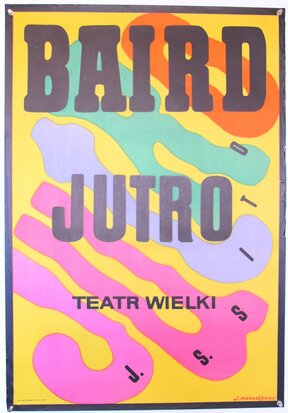Polish Theater Poster - Baird Jutro - 1974 - J. Mtodozeniec