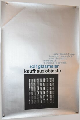 German Poster - Exhibition Rolf Glasmeier - 1968