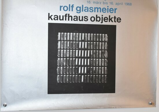 German Poster - Exhibition Rolf Glasmeier - 1968