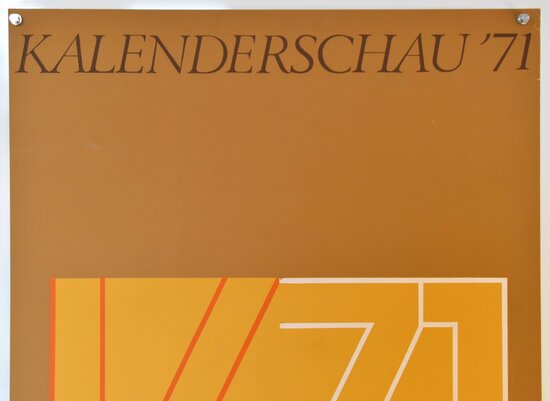 Advertising Calender Show Stuttgart - 1971