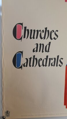 German Travel Poster - Churches & Cathedrals - Ca. 1960