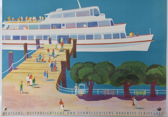 German Travel Poster - Lake Constance - Ca. 1970