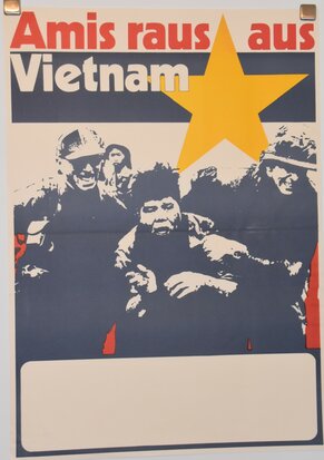 German Anti Vietnam War Poster - 70s 