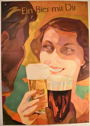 Swiss Poster - Ein Bier mit Dir - Alfred Koella - 1952