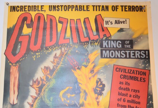 Movie Poster - Godzilla - Commercial Reprint 1980's