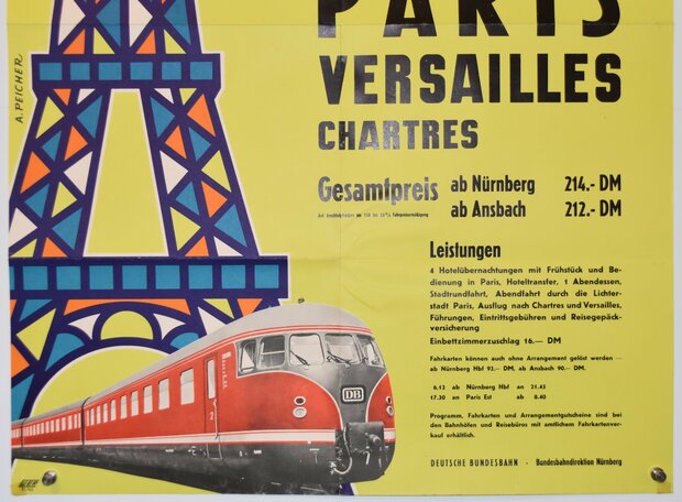 German Railway - DB - WER 51/62 1967 Paris