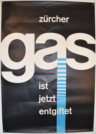 Swiss Poster - Züricher Gas