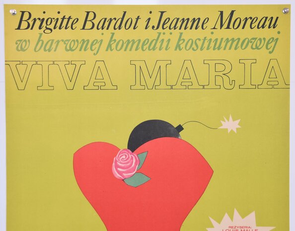 Polish Movie Poster - Viva Maria - L. Holdanowicz - 1966