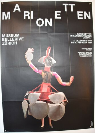 Swiss Poster - Marionets - Museum Bellerive - 1980
