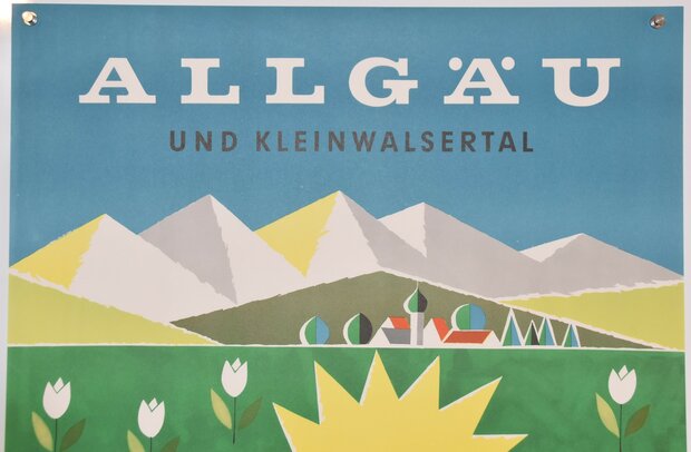 German Travel Poster - Allgäu Kleinwalsertal - 1959