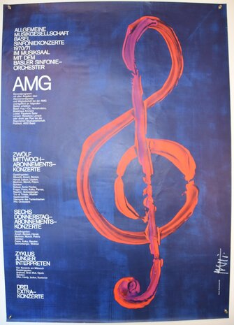 Swiss Poster - AMG Basel - Gelestino Piatti - 1970
