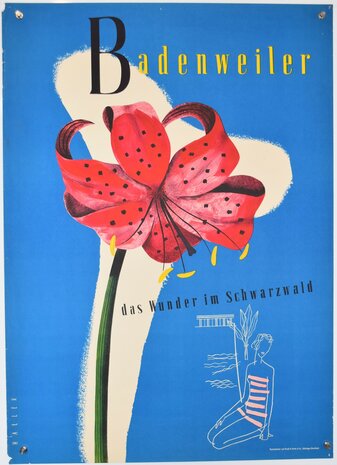 German Travel Poster - The Black Forrest - Ca. 1955