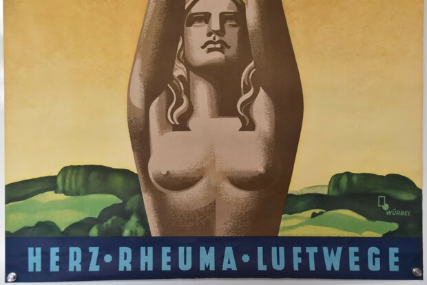 German Travel Poster - Teutoburger Wald - Franz Würbel - Ca. 1930
