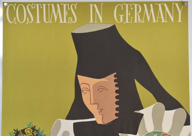 German Travel Poster - Costumes in Germany - Ca. 1960